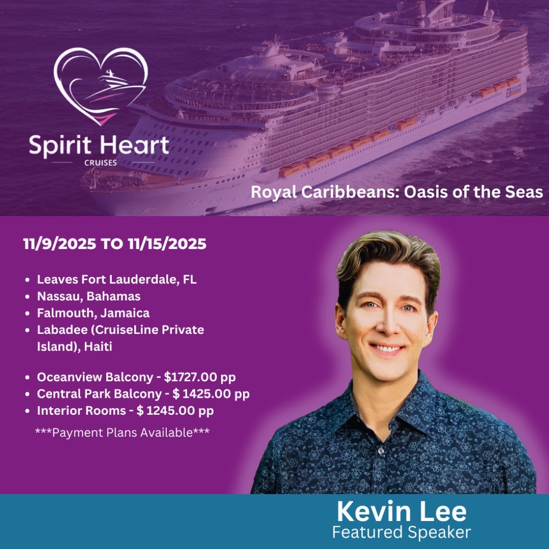 2025 Spirit Heart Cruise (Paranormal Investigations & Research themed)