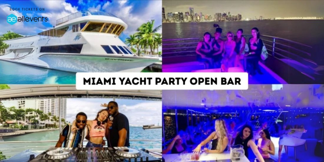 Miami Yacht Party Open Bar