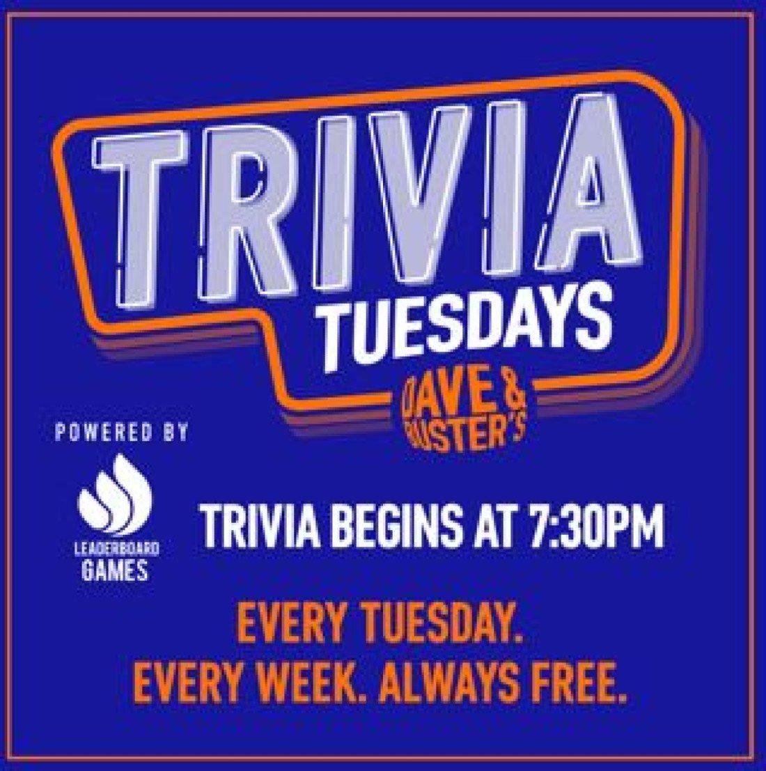Trivia Tuesdays at Dave & Buster's