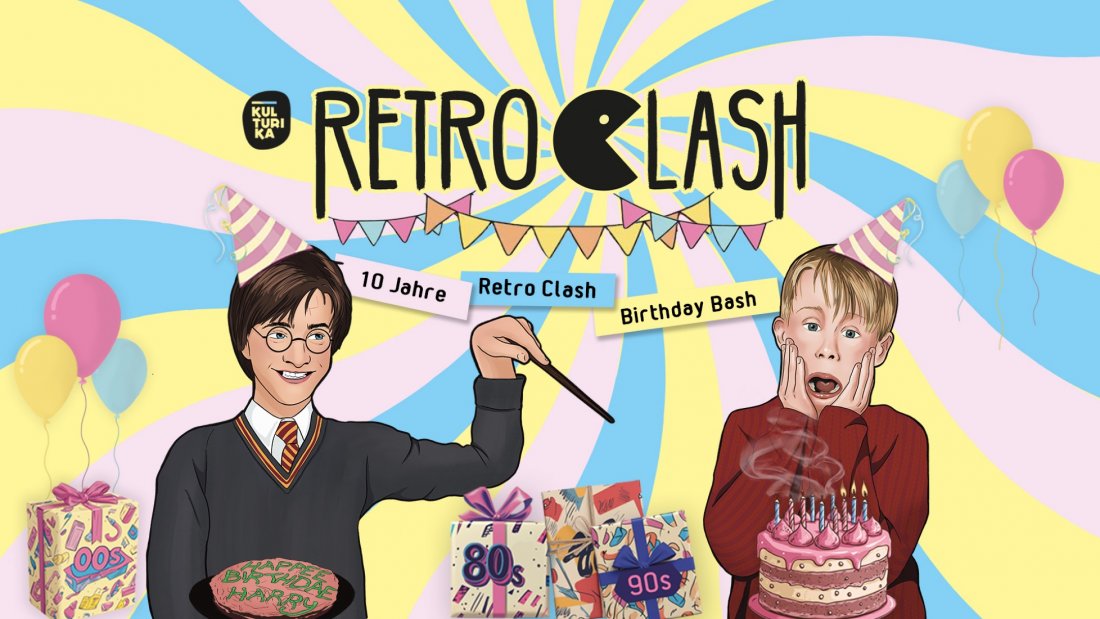 RETRO CLASH 80s 90s 2000s 10 Jahre Retro Clash Party