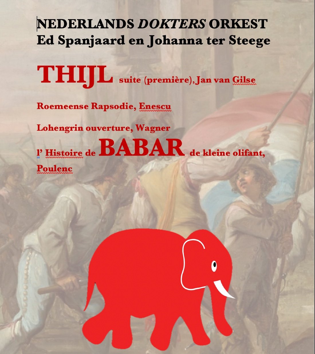 Benefiet Concert Nederlands Dokters Orkest olv Ed Spanjaard