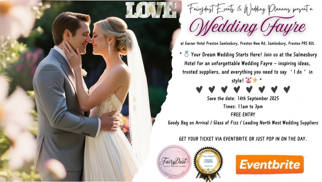 Wedding Fayre @ The Salmlesbury Hotel - 14th September 2025