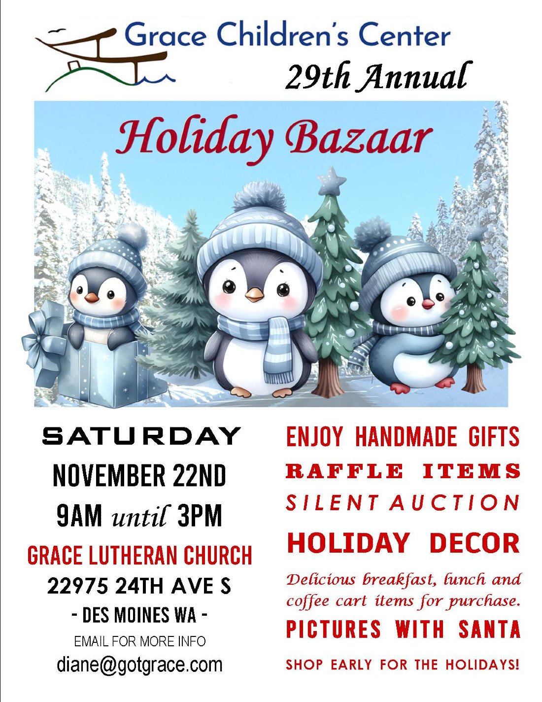 Holiday Bazaar 29th