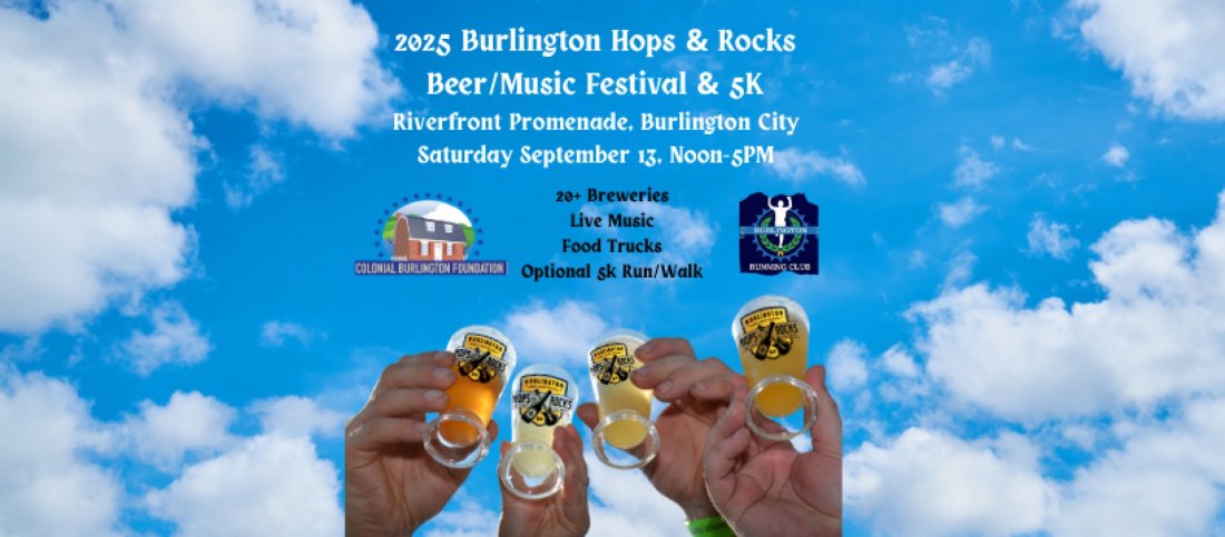 2025 Burlington Hops & Rocks Beer-Music Festival and 5K