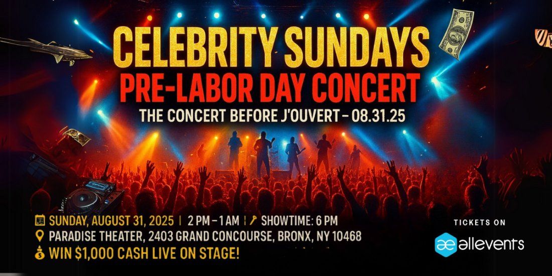 CELEBRITY SUNDAYS \u2013 PRE LABOR DAY CONCERT: PERFORMING LIVE @SUKIHANAGOAT @MRCHEEKSOFFICIAL @3200TRE
