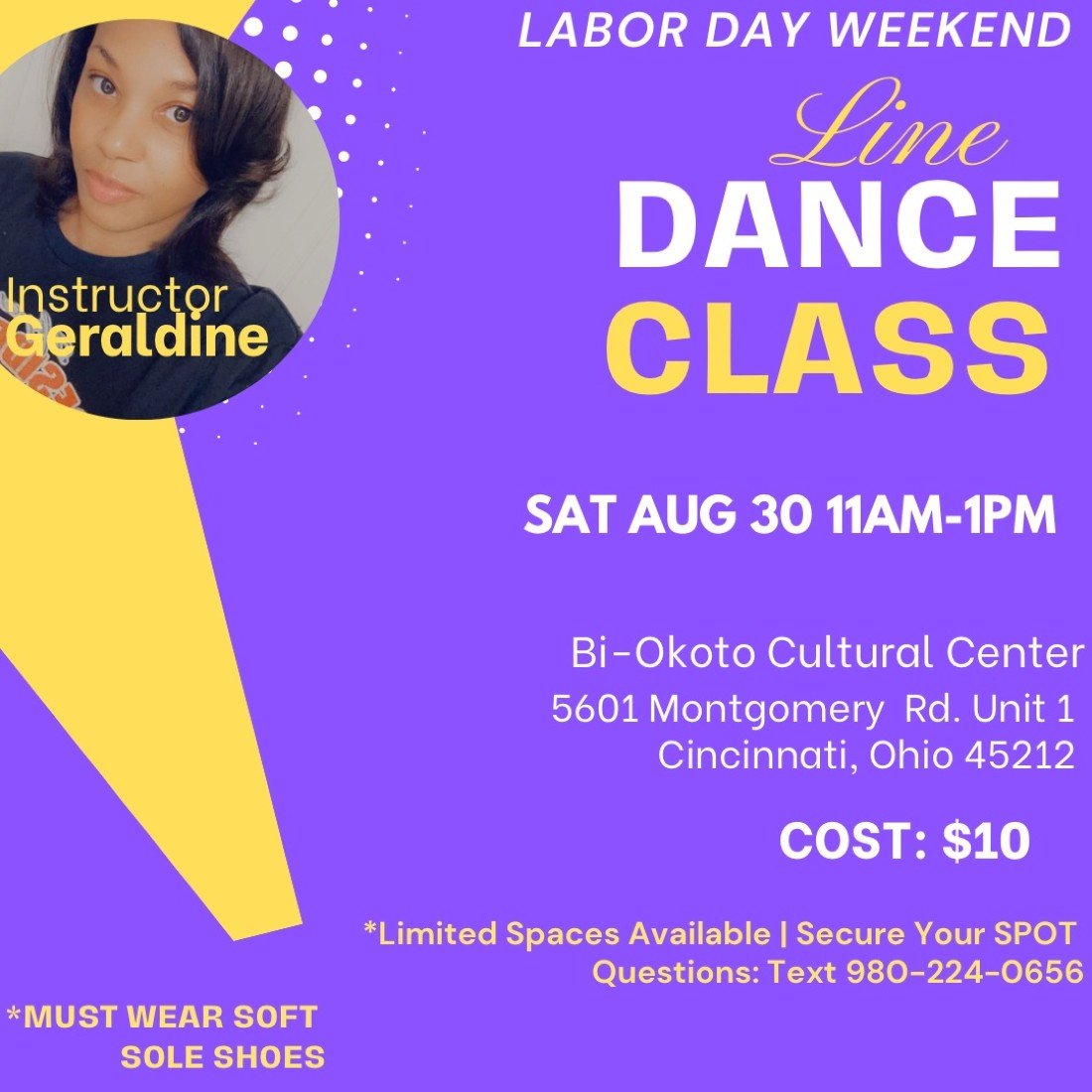 Labor Day Weekend-Line Dance Class
