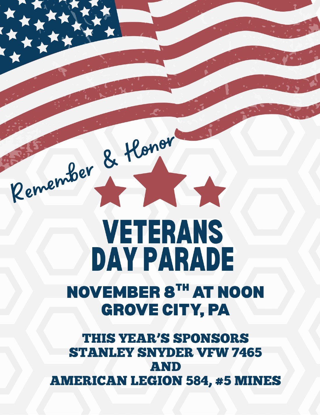 2nd Annual Grove City Veterans Day Parade
