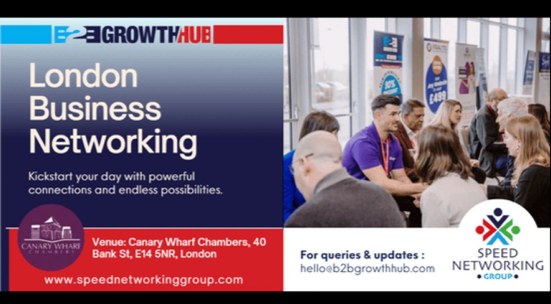 London B2B Growth Hub Business Networking Event- 9th September 2025