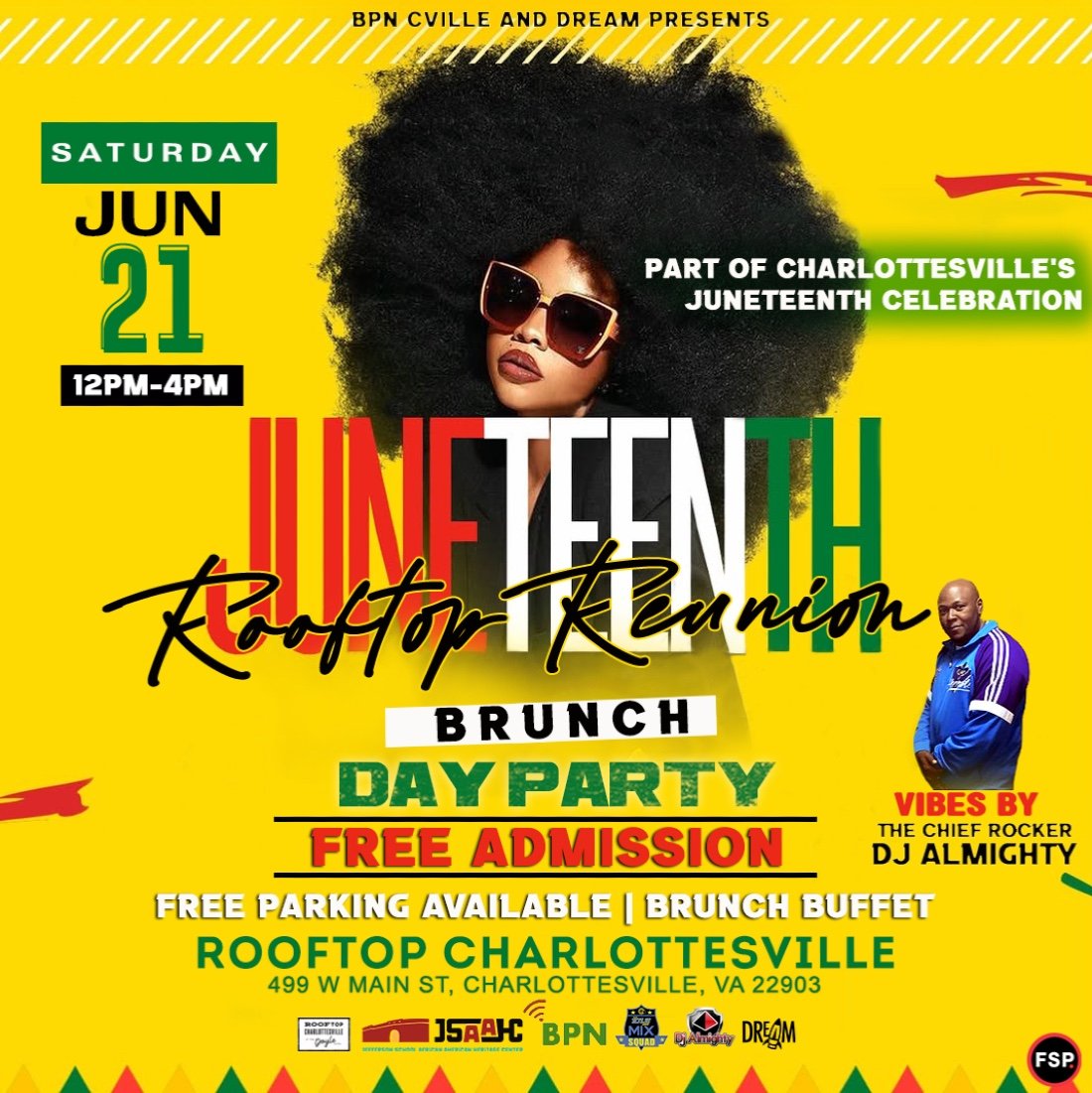 Juneteenth Rooftop Reunion Brunch Day Party