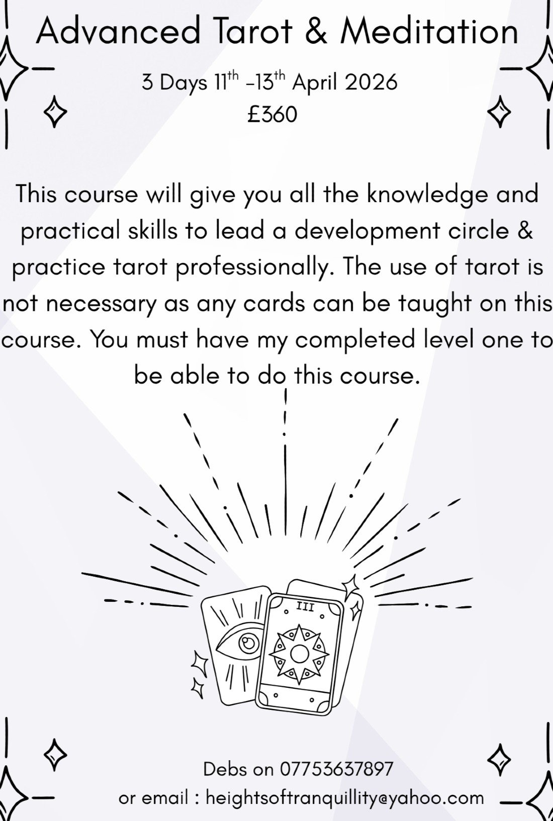 Advanced Tarot Course