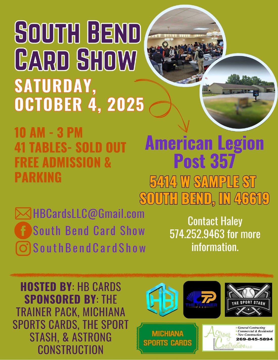 South Bend Trading Card Show