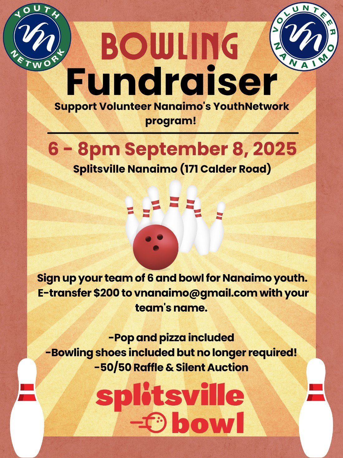 Volunteer Nanaimo\u2019s YouthNetwork Bowling Fundraiser
