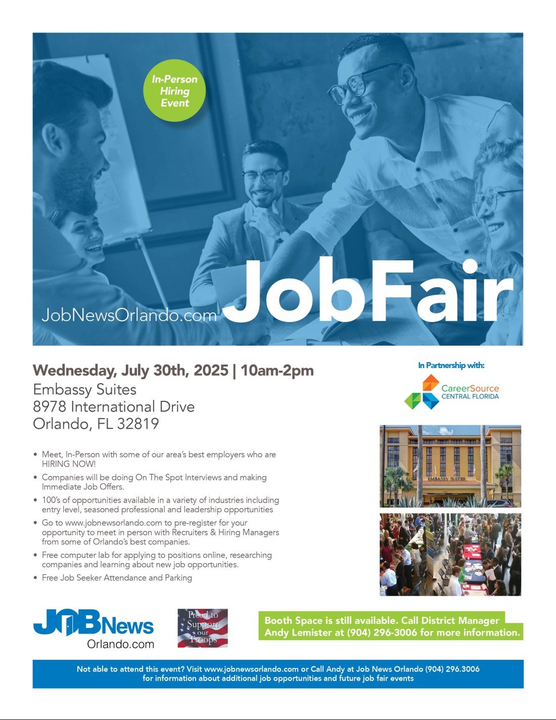 Orlando JOB FAIR - Local Companies Hiring For 100's of JOBS