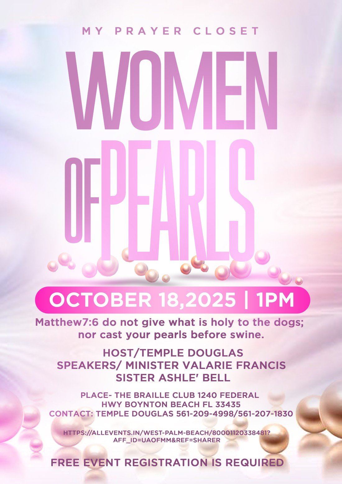 Women Of Pearls Luncheon