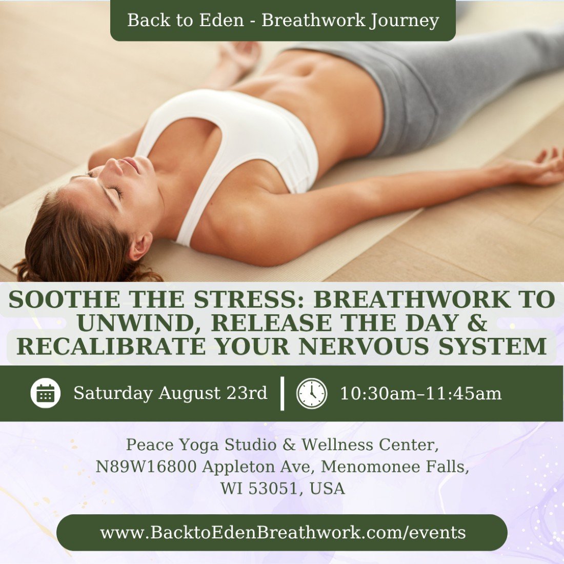 Soothe the Stress: Breathwork to Unwind, Release the Day & Recalibrate Your Nervous System