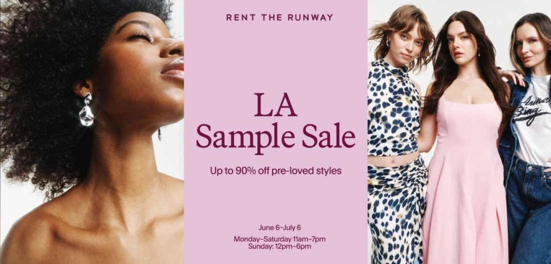 Rent the Runway: Pop Up Sample Sale in Los Angeles | Summer 2025