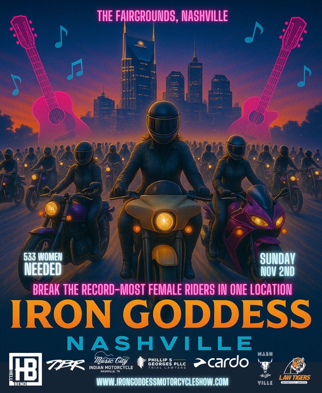IRON GODDESS - NASHVILLE Let\u2019s break a record!