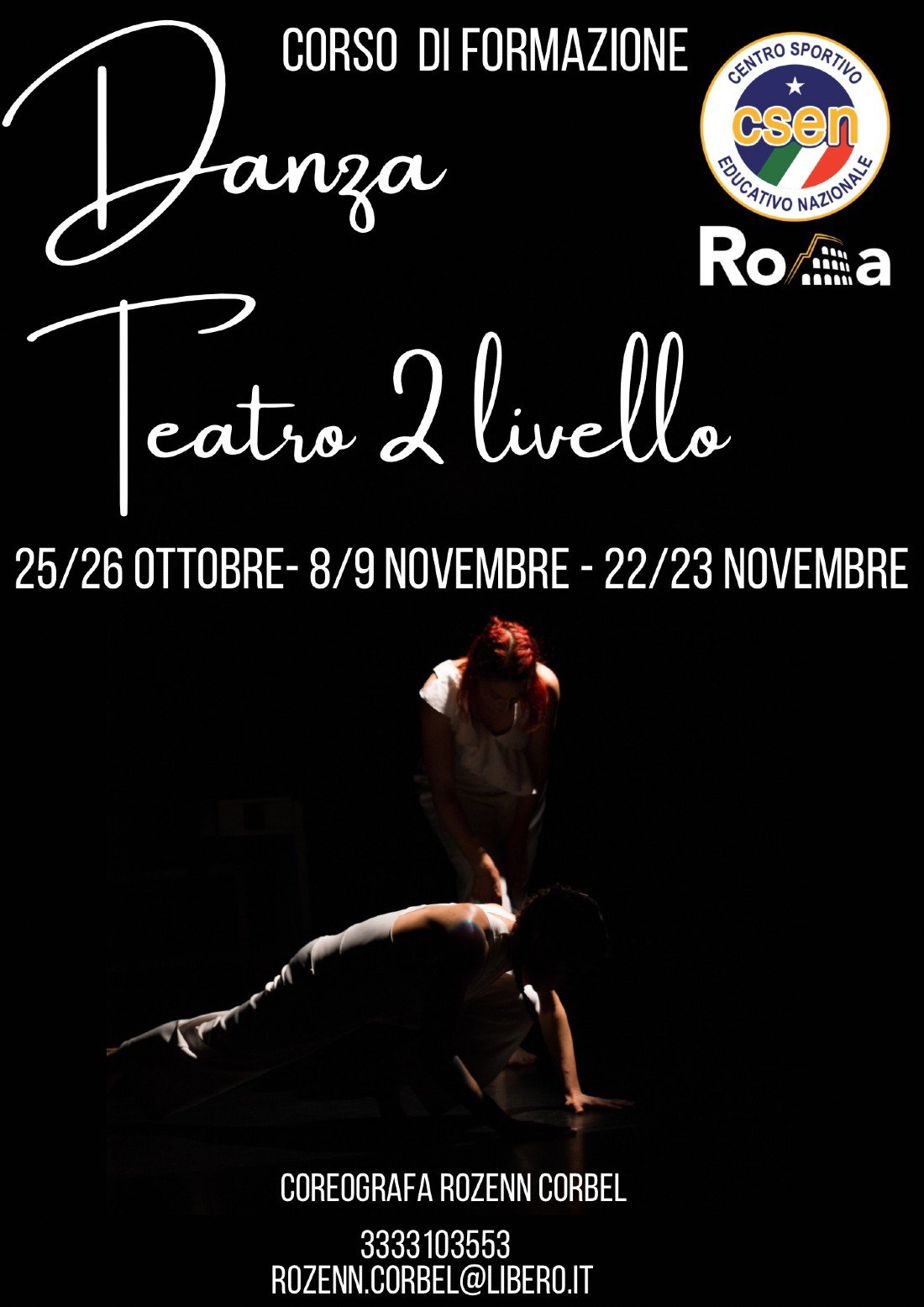Corso Formazione Danzateatro 2\u00b0 Livello per insegnanti danza, danzatori ed attori con  Rozenn Corbel