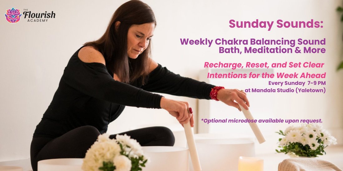 Sunday Sounds: Weekly Chakra Balancing Sound Bath, Meditation & More