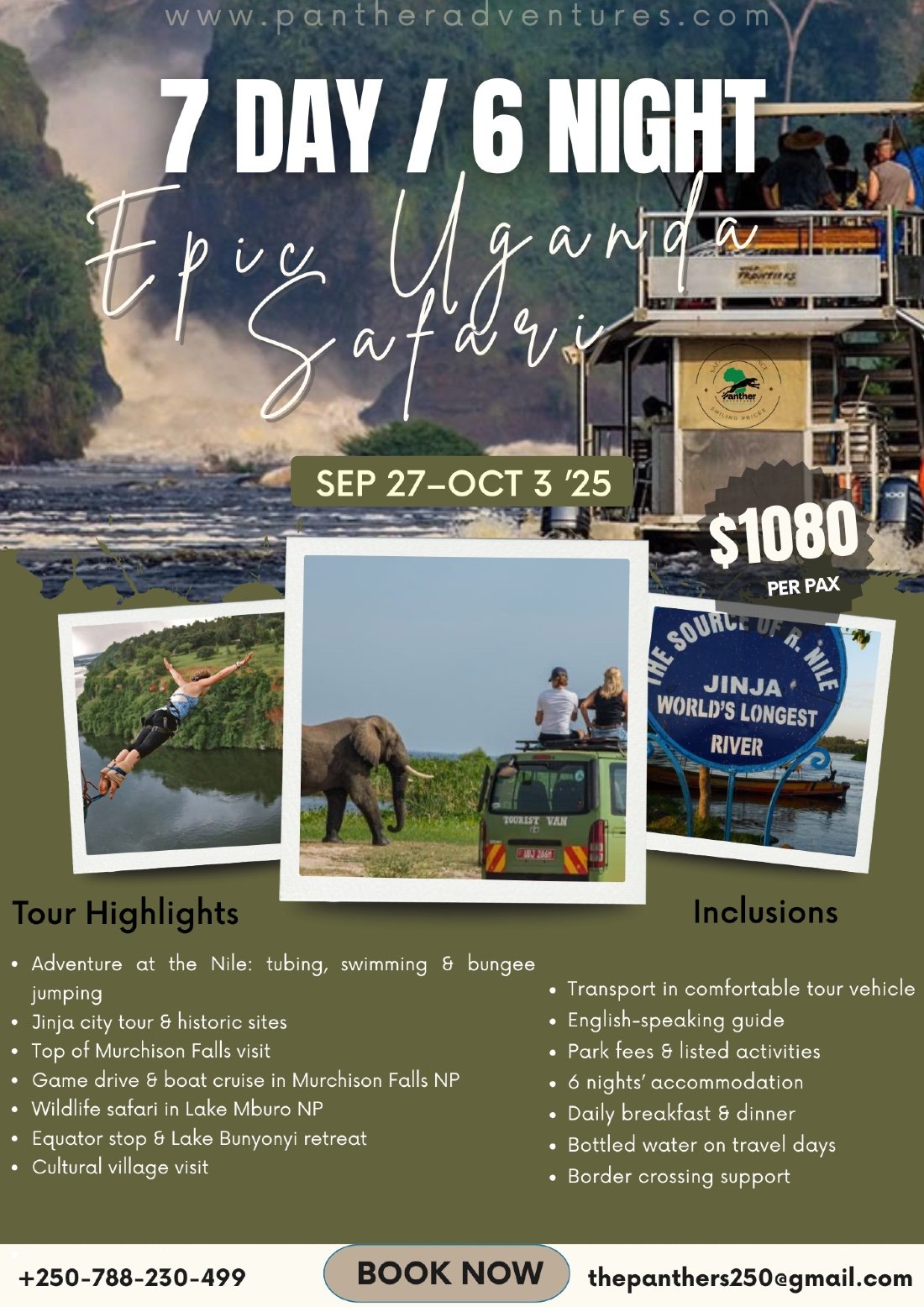 7 Days Epic Uganda Safari