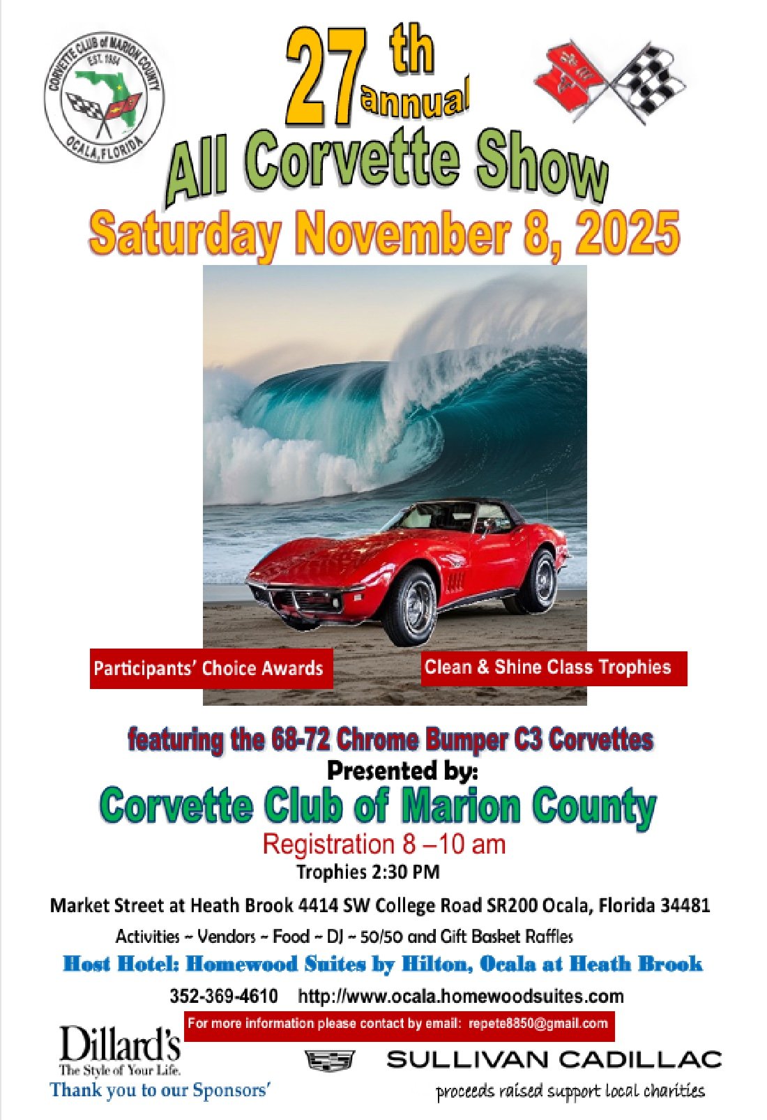 Corvette Club of Marion County 27th Annual All Corvette Car Show 