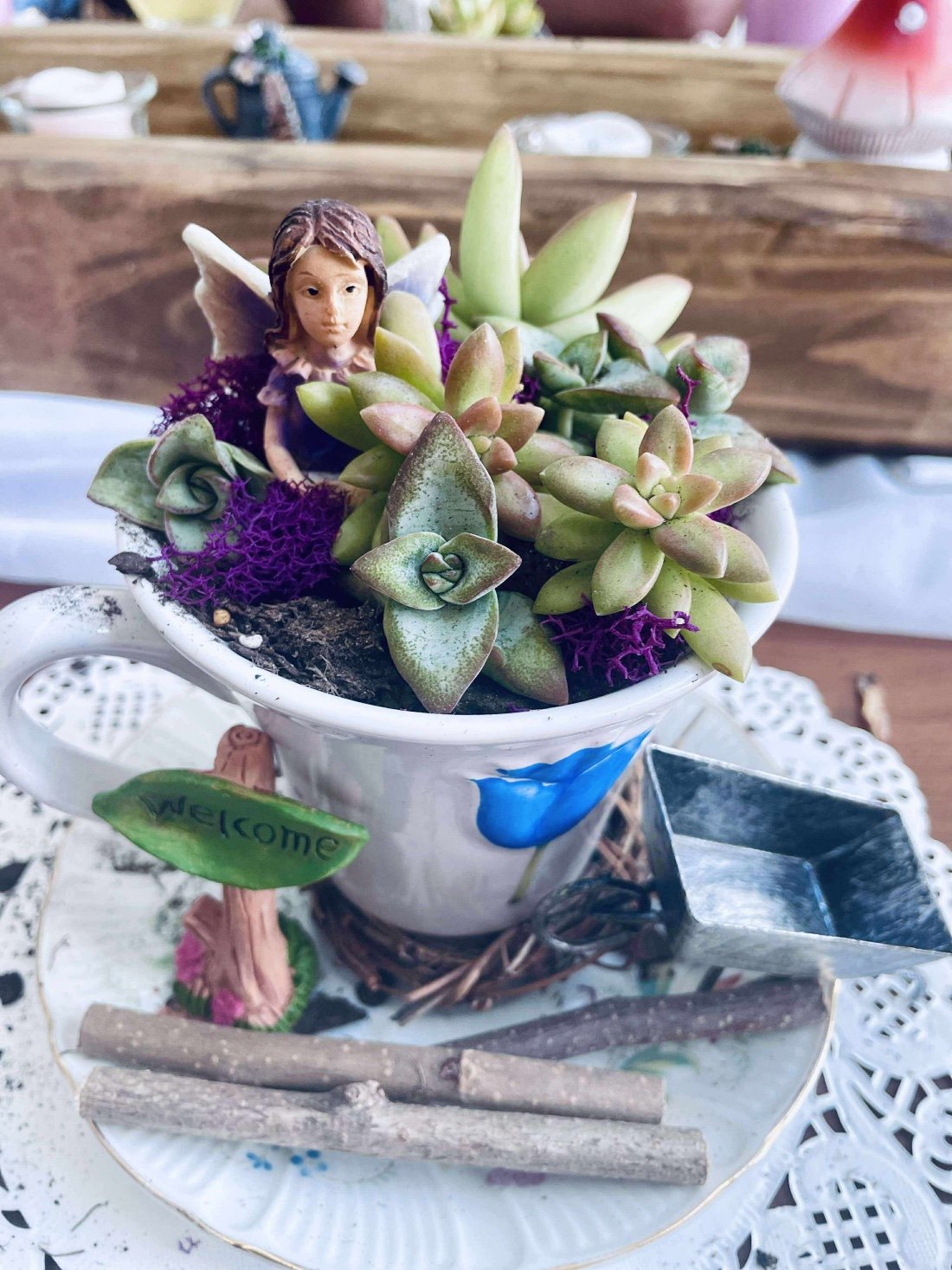 Fairy Tea Cup Garden DIY