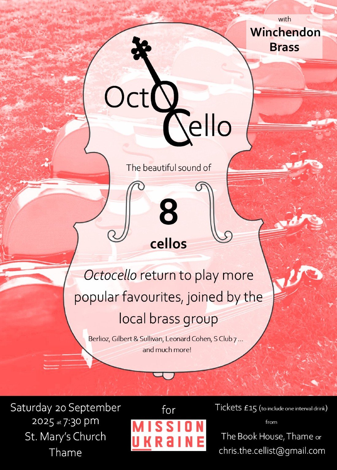 Octocello Concert with Winchendon Brass