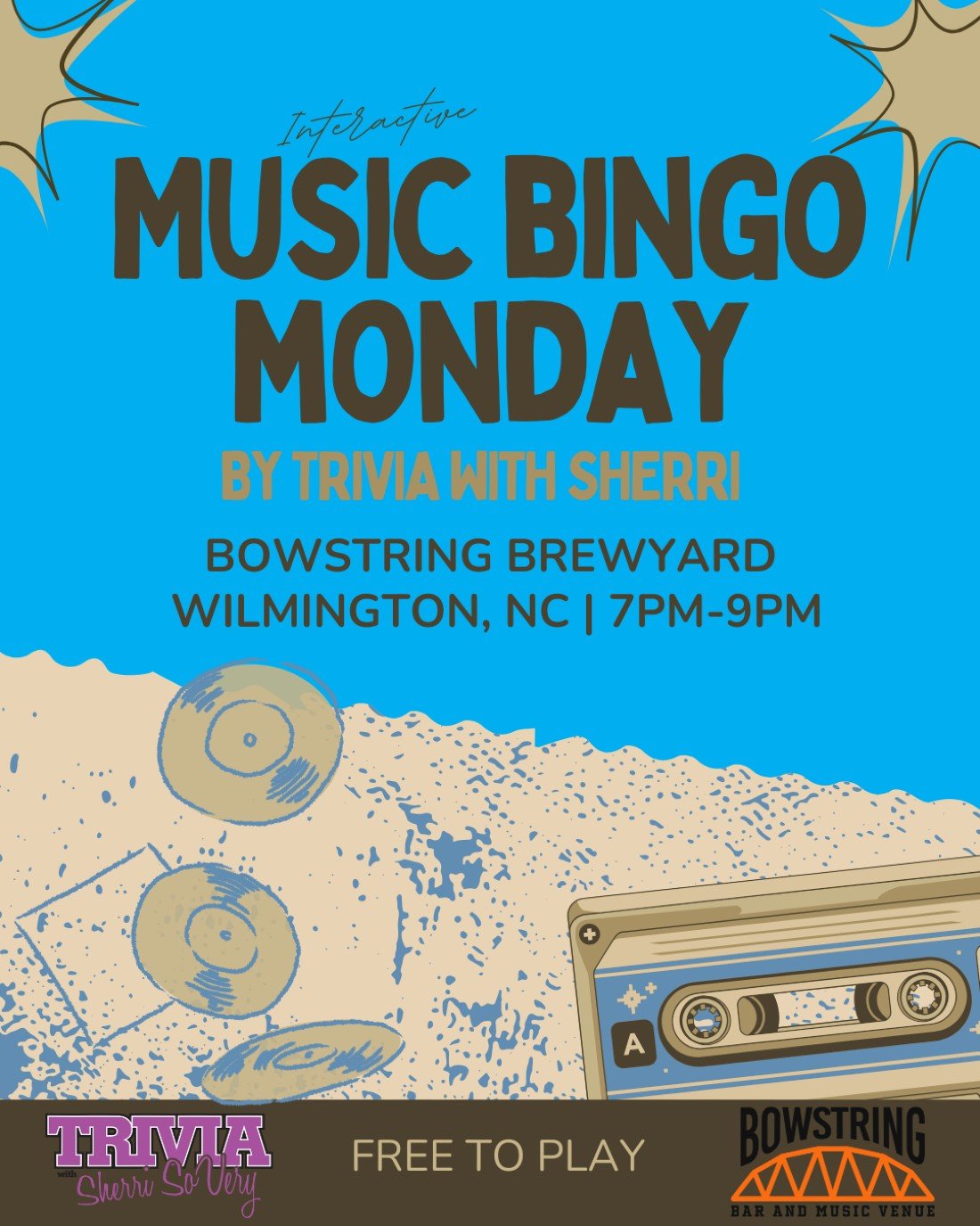 Music Bingo Mondays!
