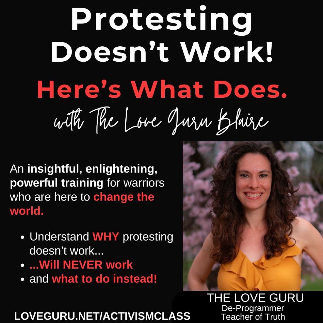 Protesting Doesn't Work! Here's What Does! with The Love Guru (Bethlehem)