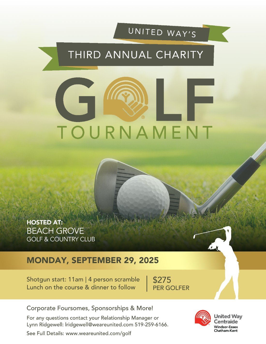 United Way\u2019s Third Annual Charity Golf Tournament
