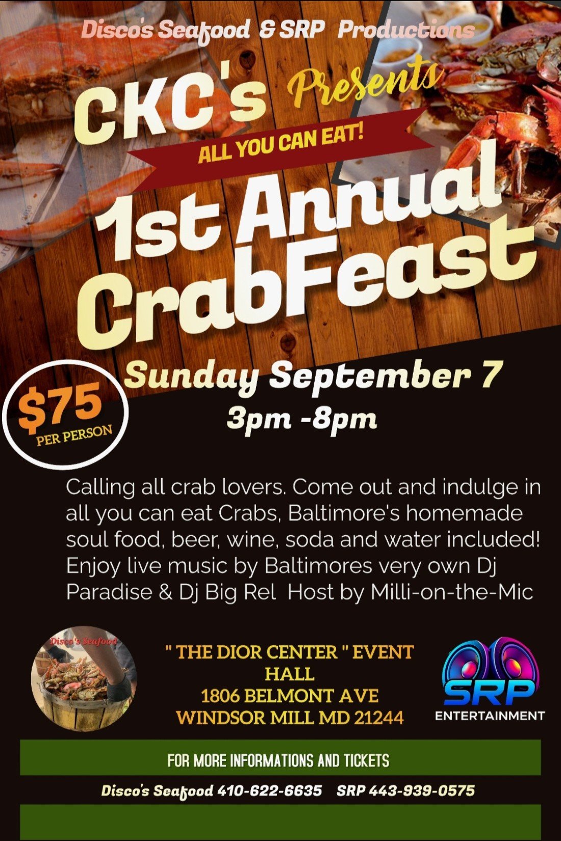 "DISCO'S SEAFOOD" & SRP PRODUCTIONS \u2606CRAB FEAST\u2606