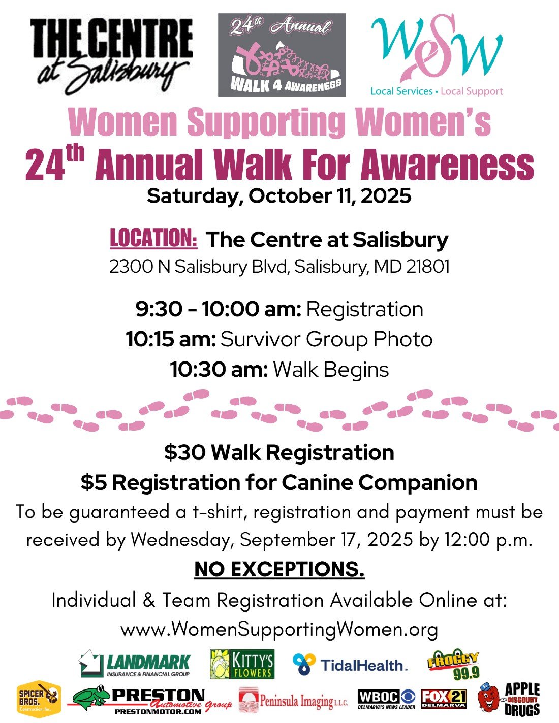 Women Supporting Women's 24th Annual Walk for Awareness