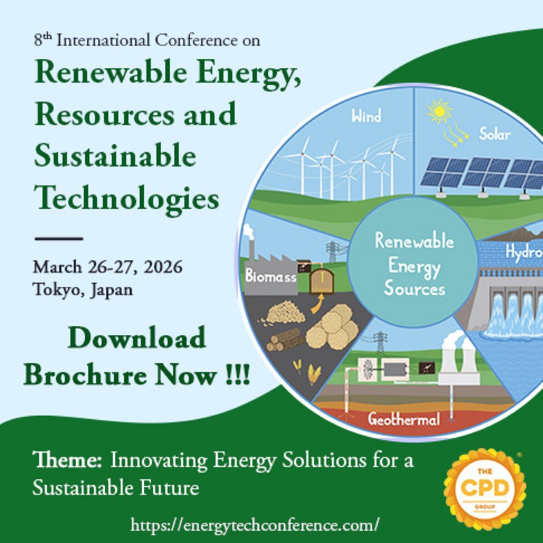 8th International Conference on Renewable Energy, Resources and Sustainable Technologies