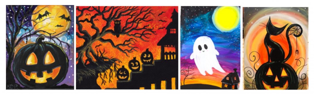 Halloween + Fall Painting Party at Stage Left (Woodstock Square)
