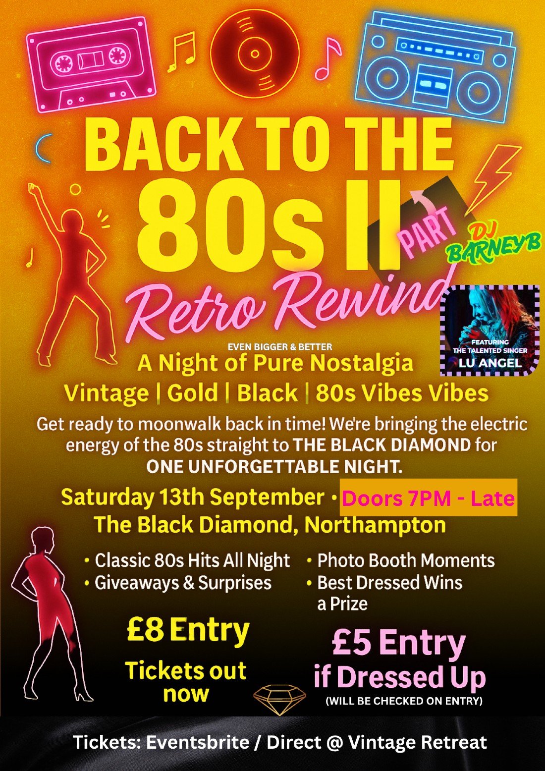Back to 80s - part II - With Live Performance from "Lu Angel"