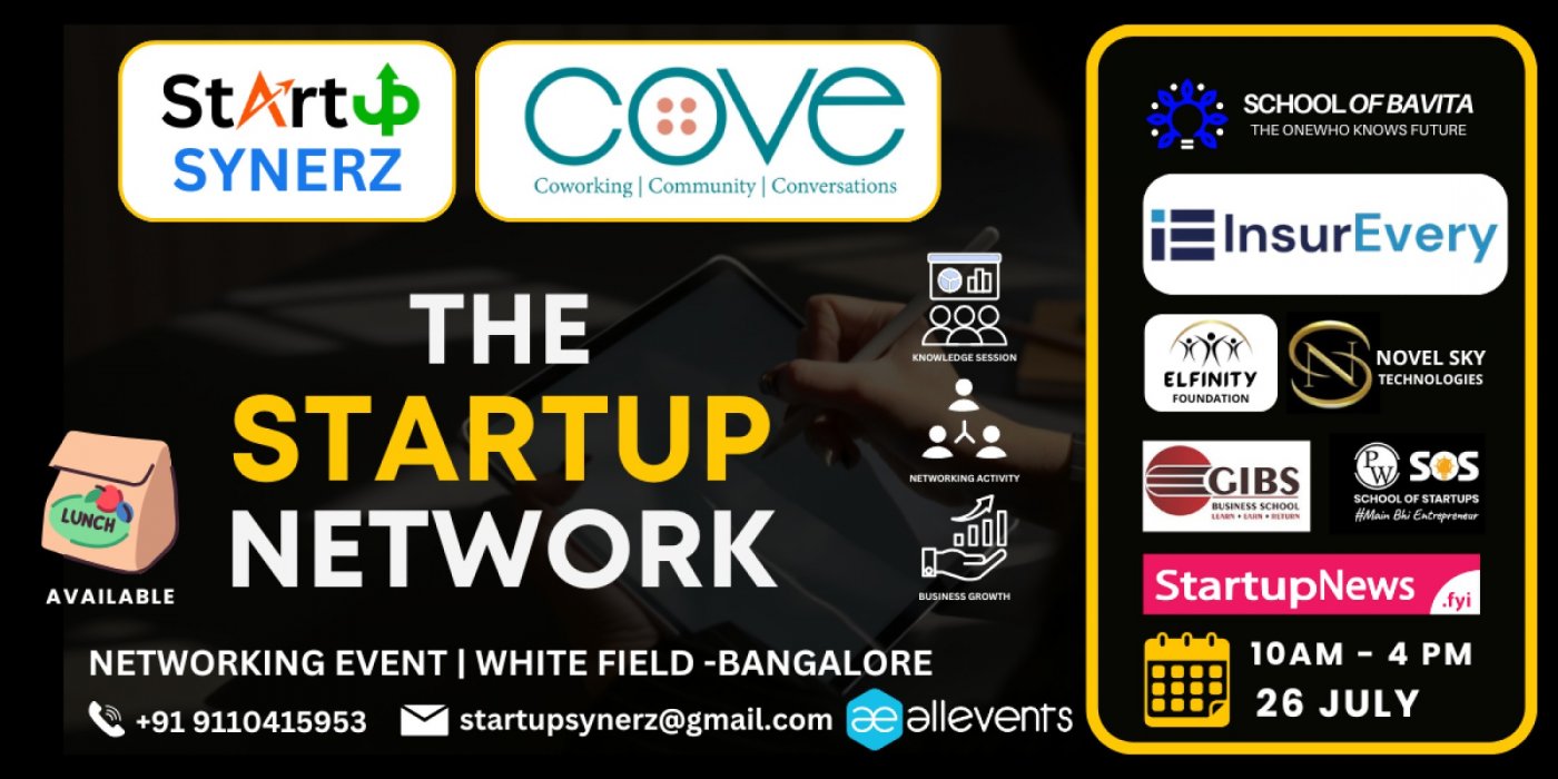 The Startup Network Forum \u2013 Bengaluru Edition | Networking Event - Founders Startups & Entrepreneurs