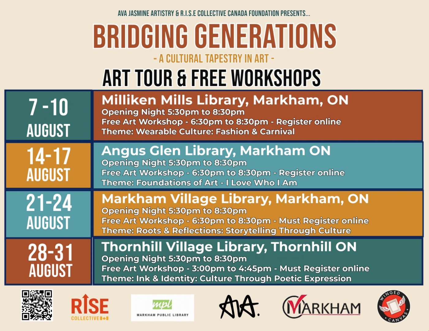 Bridging Generations - A Cultural Tapestry in Art Tour