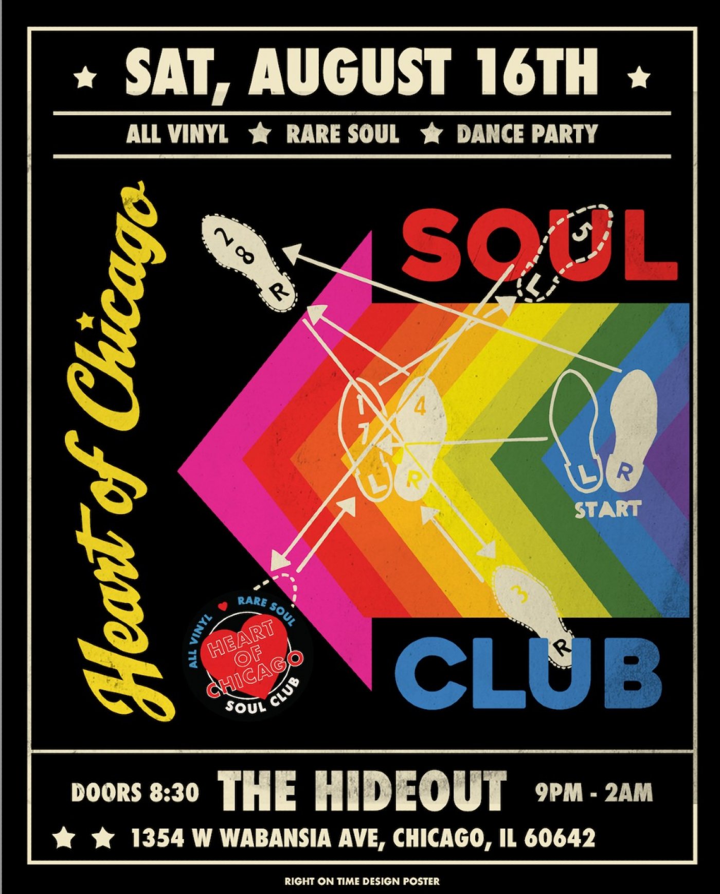 8\/16 Heart of Chicago Soul Club: All Vinyl, Rare Soul, Dance Party