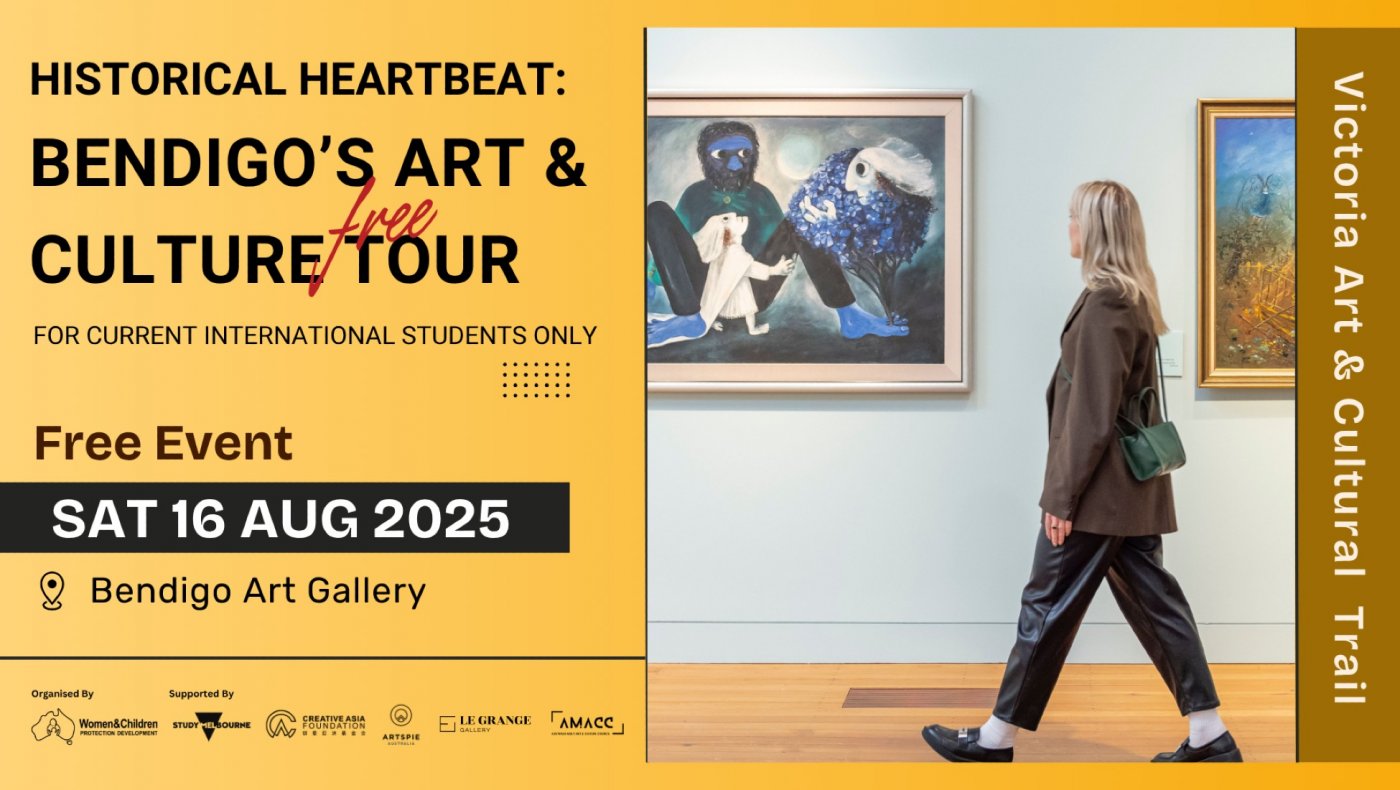 FREE TOUR|Historical Heartbeat: Bendigo\u2019s Art & Culture Tour \u2014 Official Registration Required