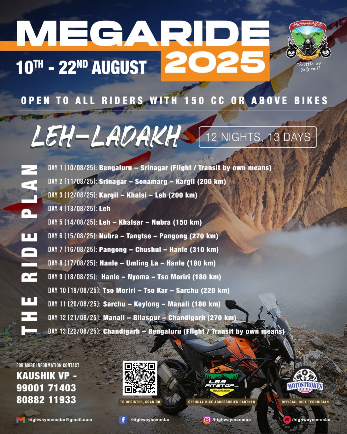 MEGARIDE-2025, Leh, Ladakh