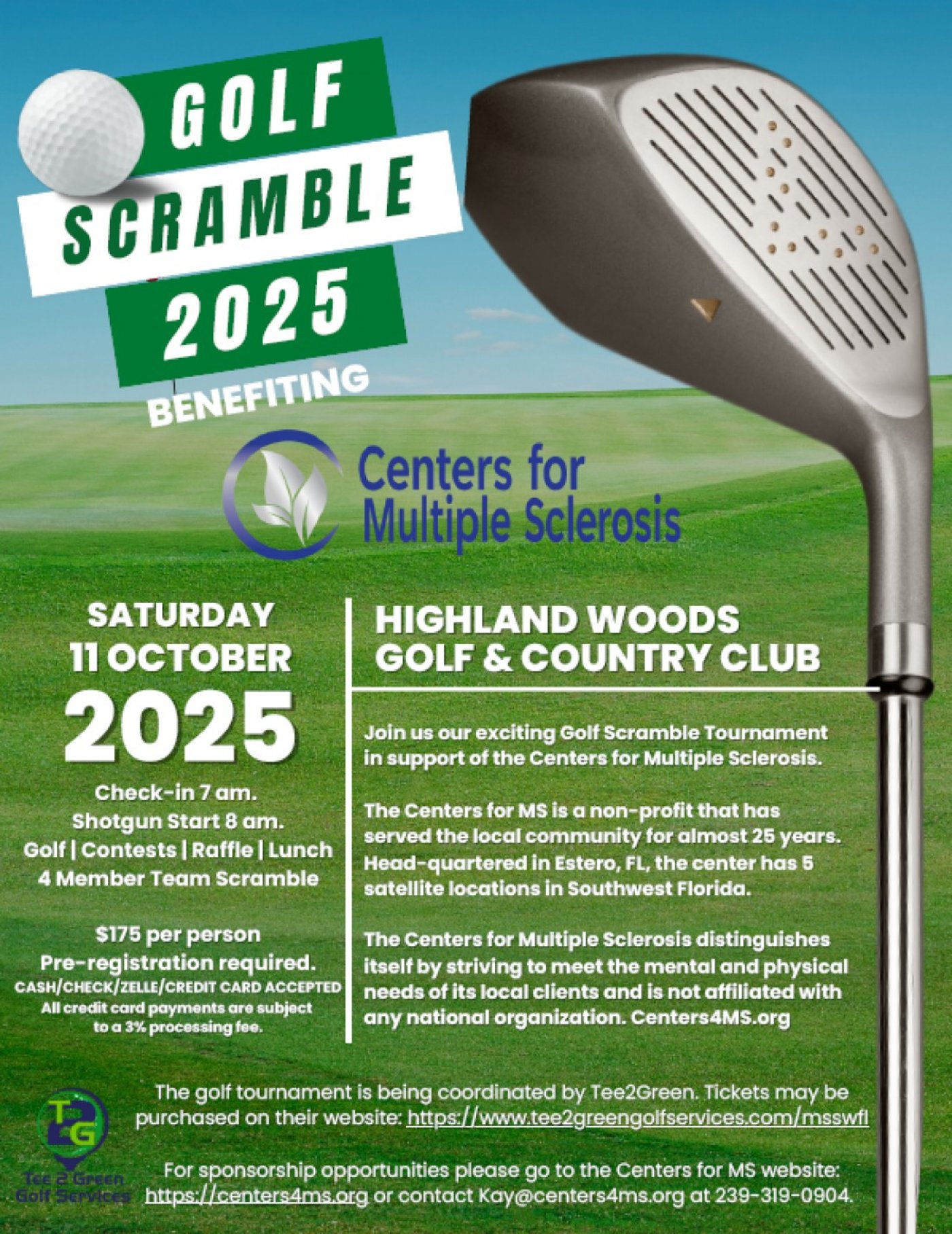 2025 Centers for Multiple Sclerosis Golf Scramble