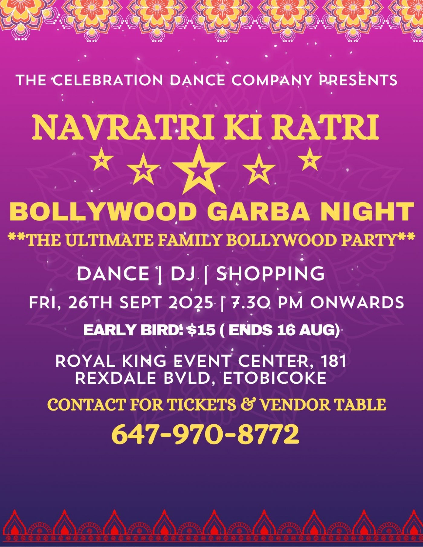 BOLLYWOOD GARBA- NAVRATRI KI RATRI