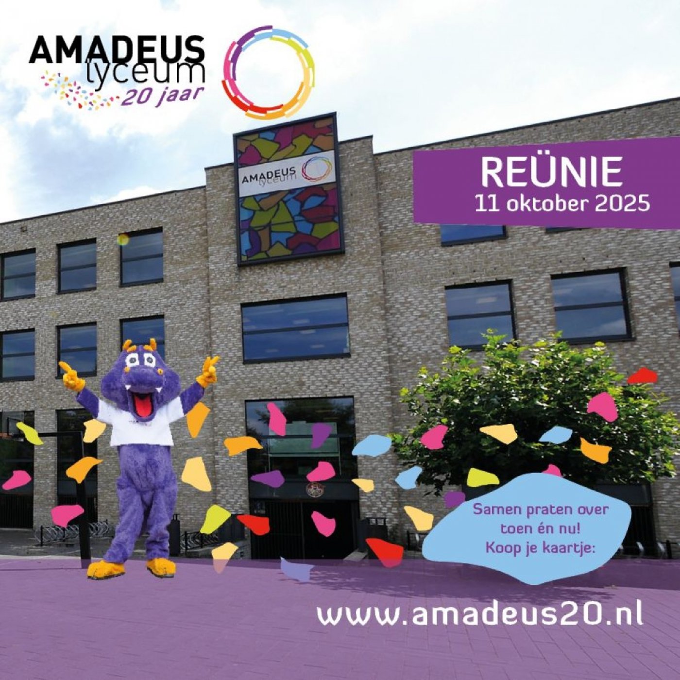 Re\u00fcnie: Amadeus Lyceum 20 jaar!