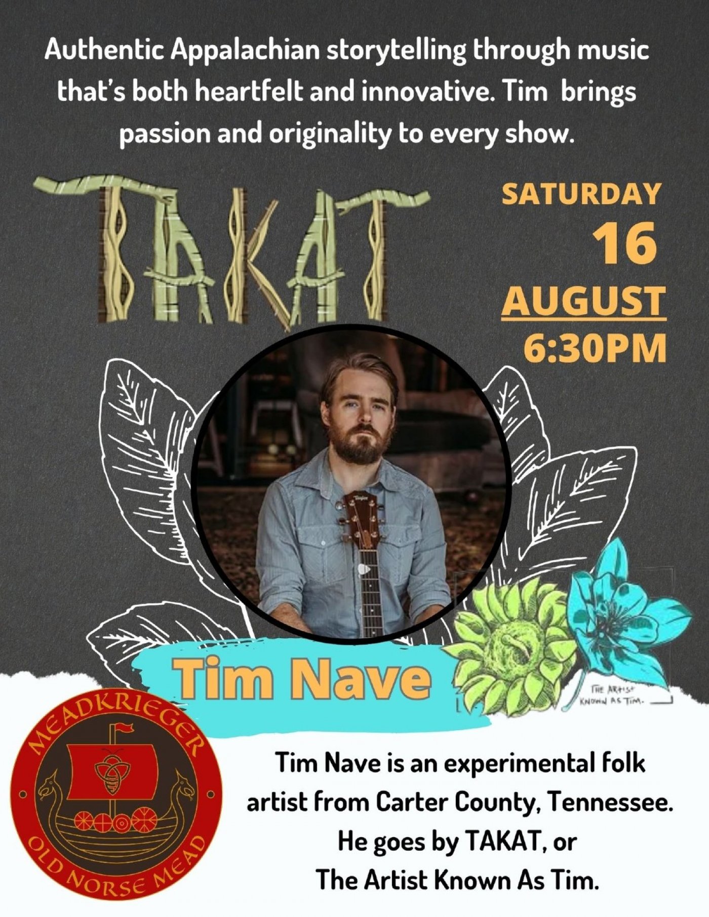 Live Music with TAKAT - Appalachian Acoustic