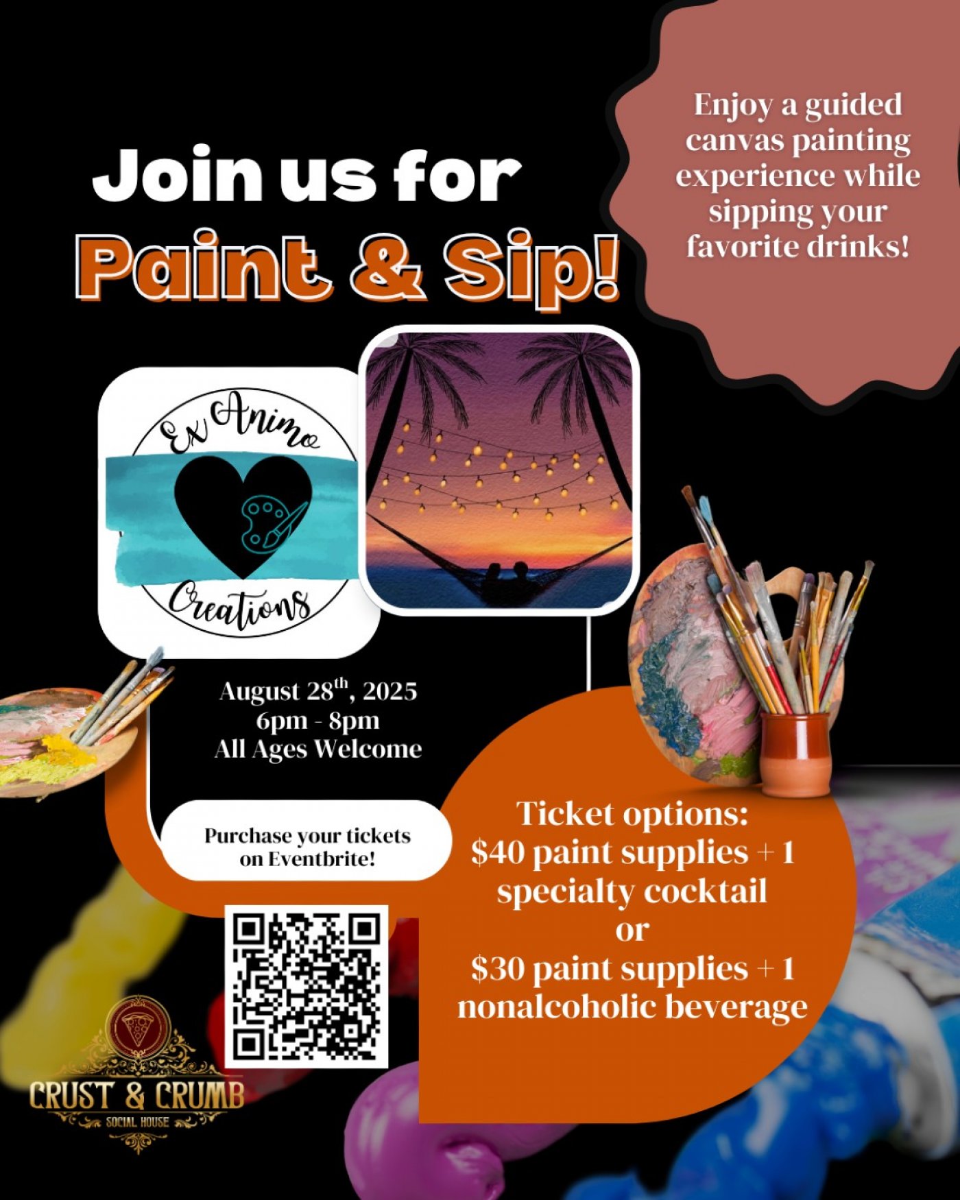 Paint and Sip @ Crust & Crumb Social House
