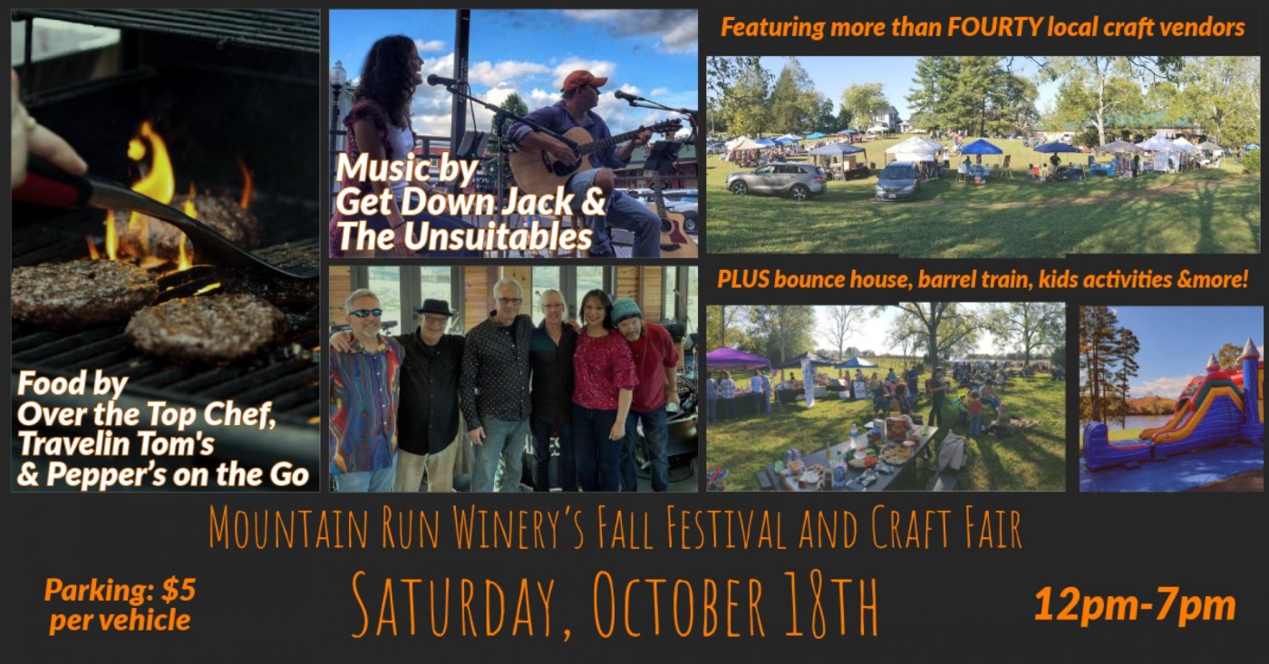 Fall Festival and Craft Fair at Mountain Run Winery