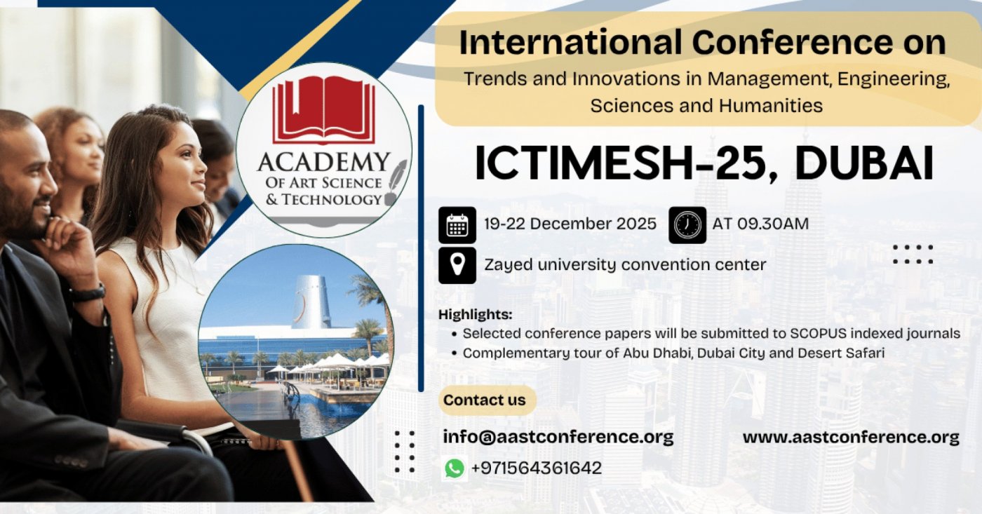 International Conference on Trends and Innovations in Management, Engineering, Sciences & Humanities