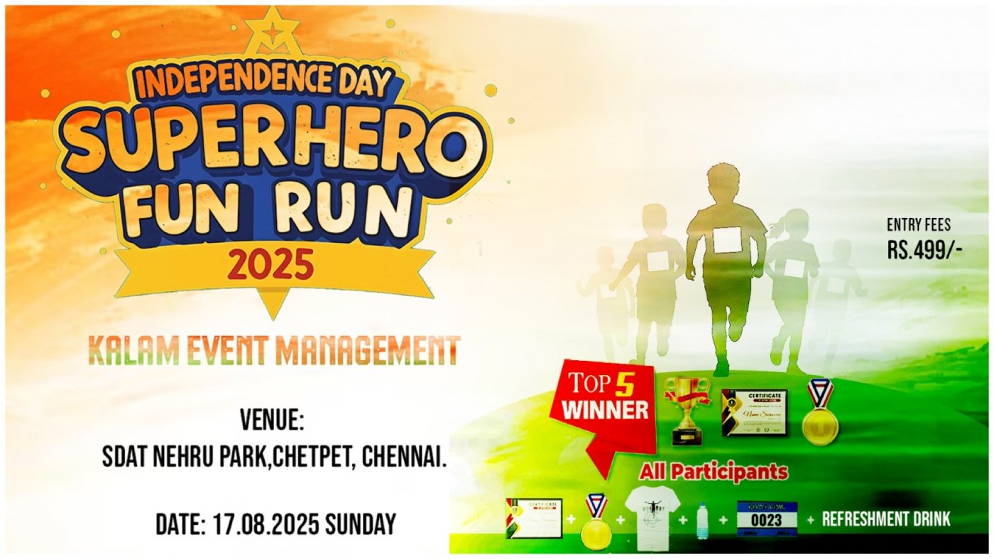 Independence day SUPER HERO kids run 2025 edition 2