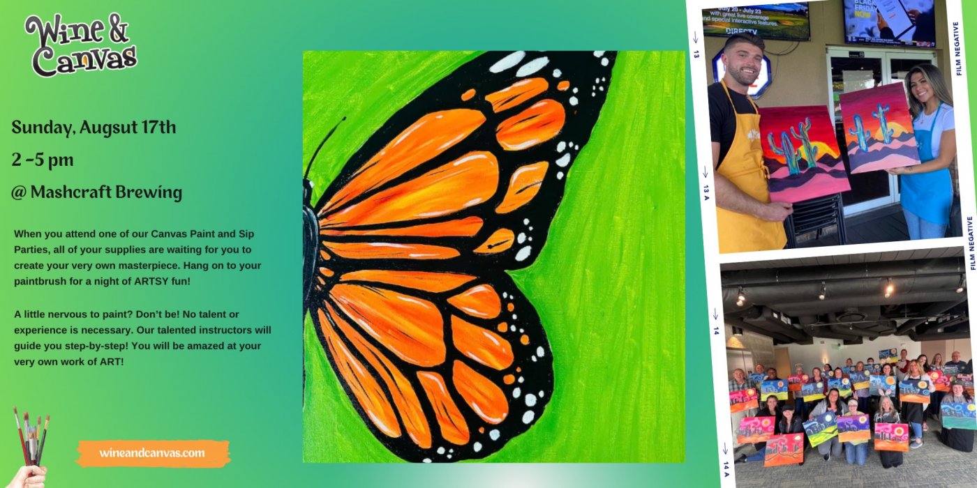 Greenwood Paint n Sip \u2013 Monarch