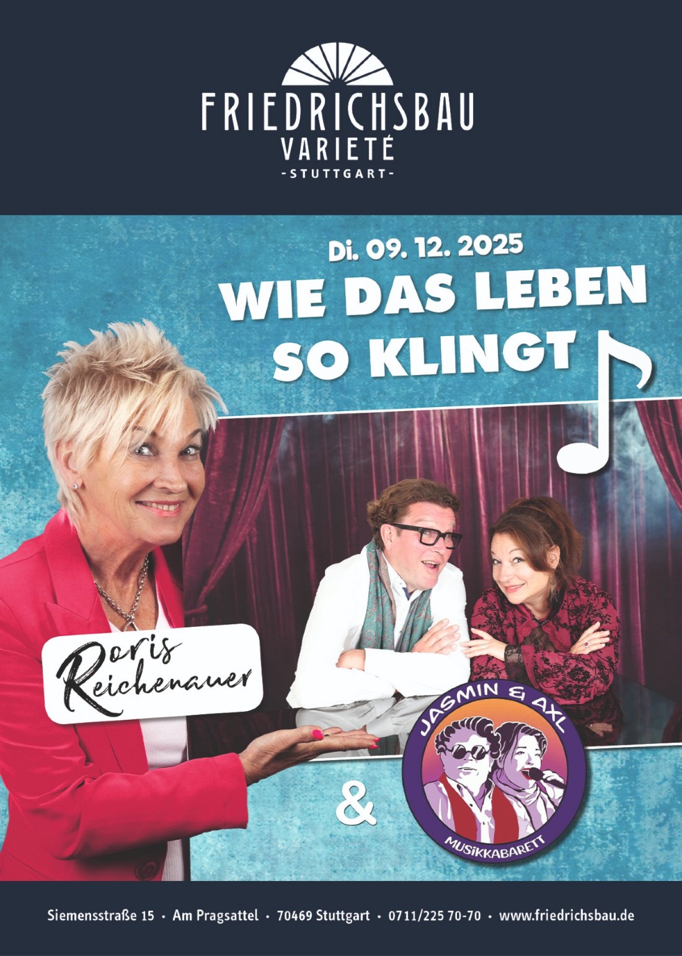 Wie das Leben so klingt -Doris Reichenauer mit Musik-Duo Jasmin & Axl
